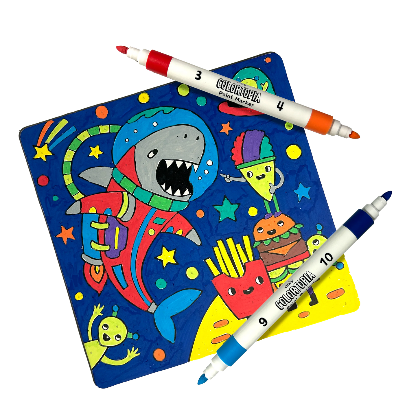 Colortopia Color By Number Paint Marker Kit - Epic Adventures