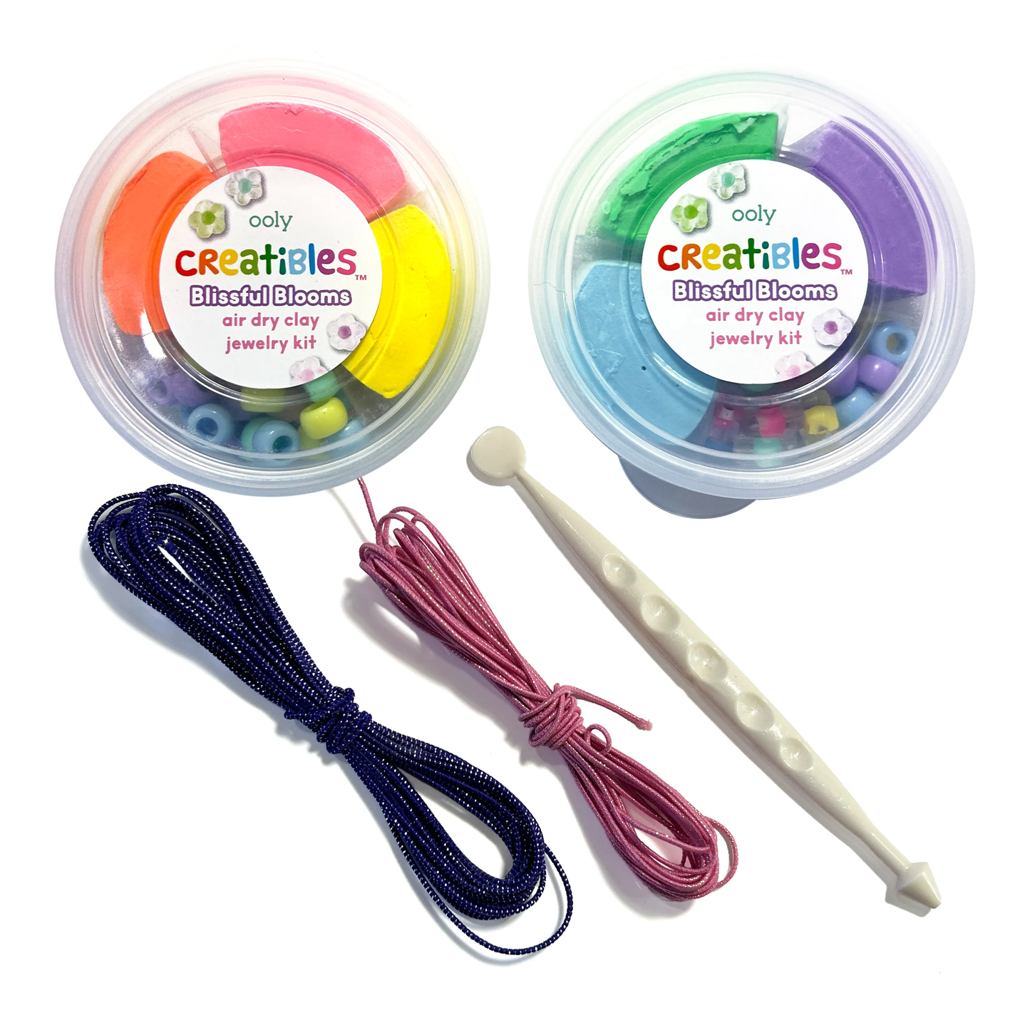 Creatibles Air Dry Clay Jewelry Kit - Blissful Blooms