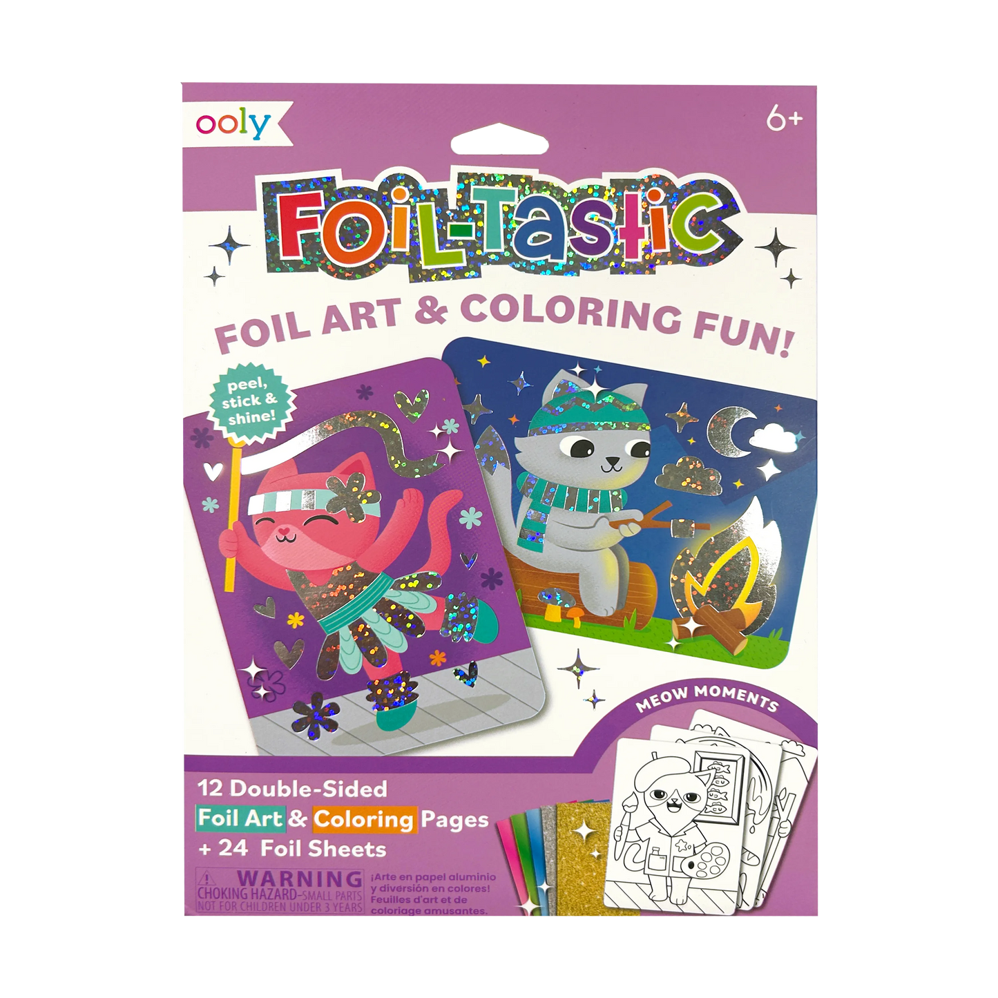 Foil-tastic Foil Art & Coloring Set - Meow Moments