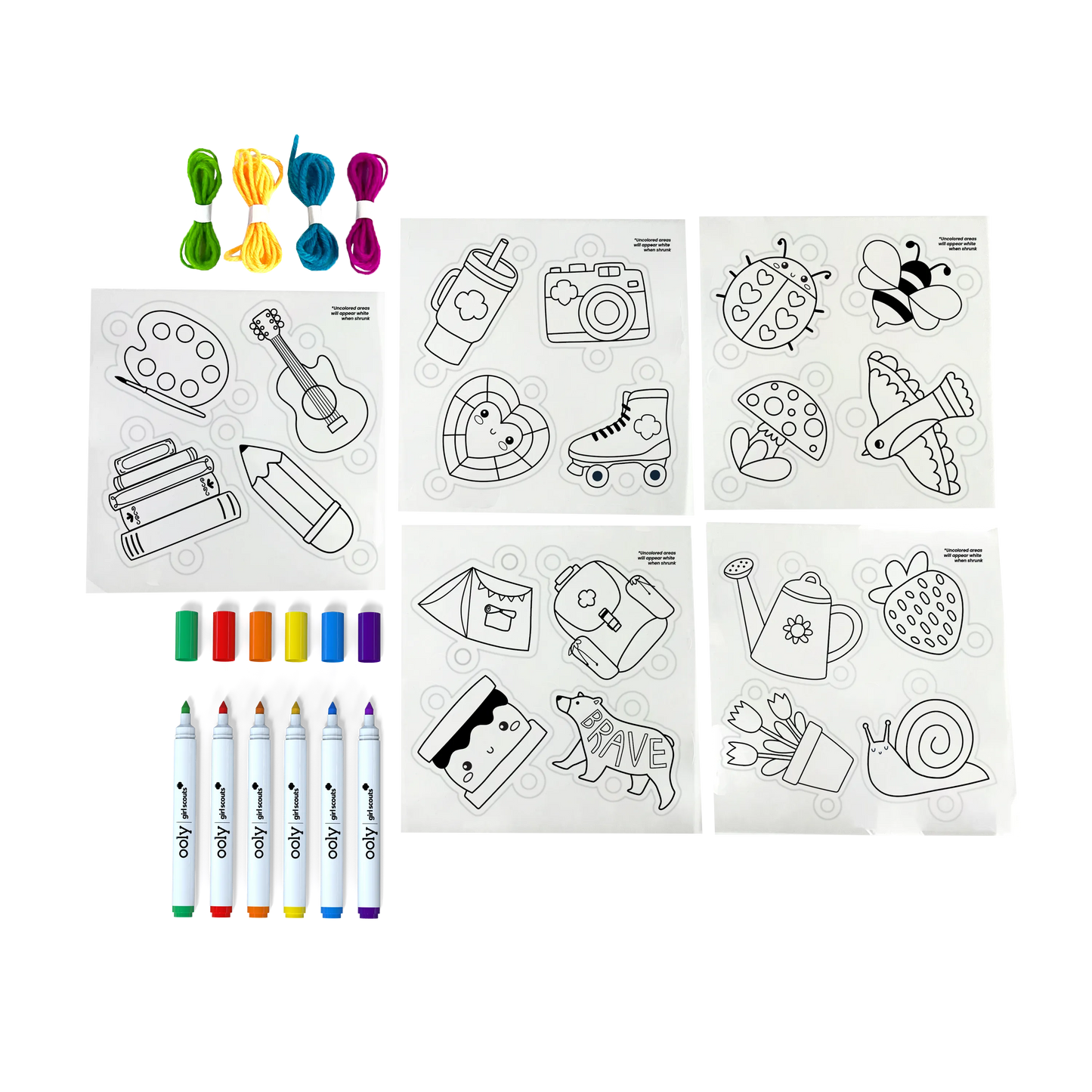 OOLY x Girl Scouts DIY Shrink Art Bracelet Kit