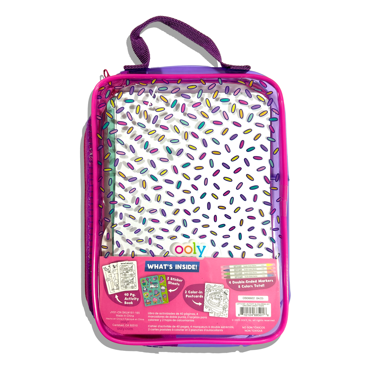 Let's Go! Activity & Coloring Kit - Unicorn Candy Town
