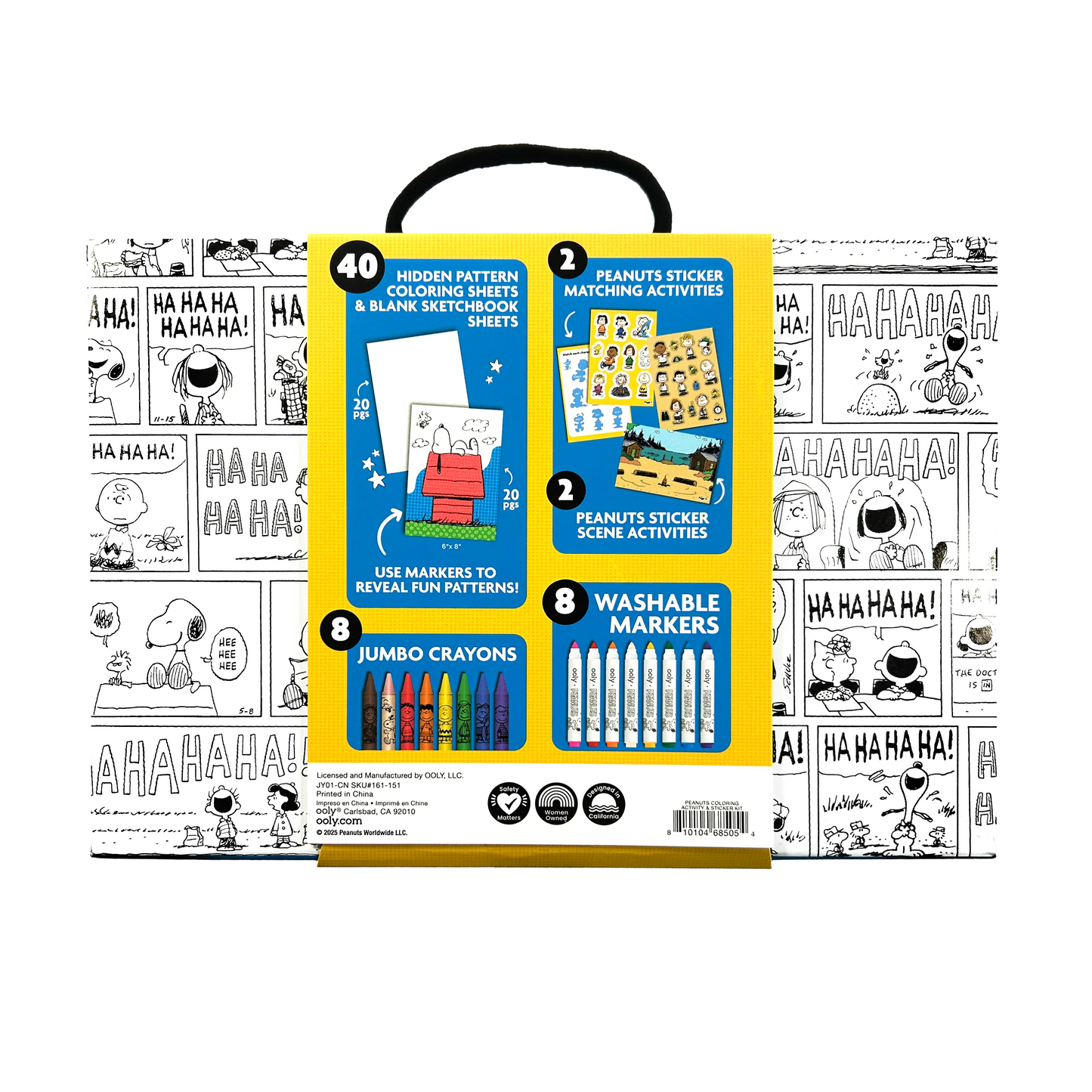 OOLY x Peanuts Coloring Activity & Sticker Kit