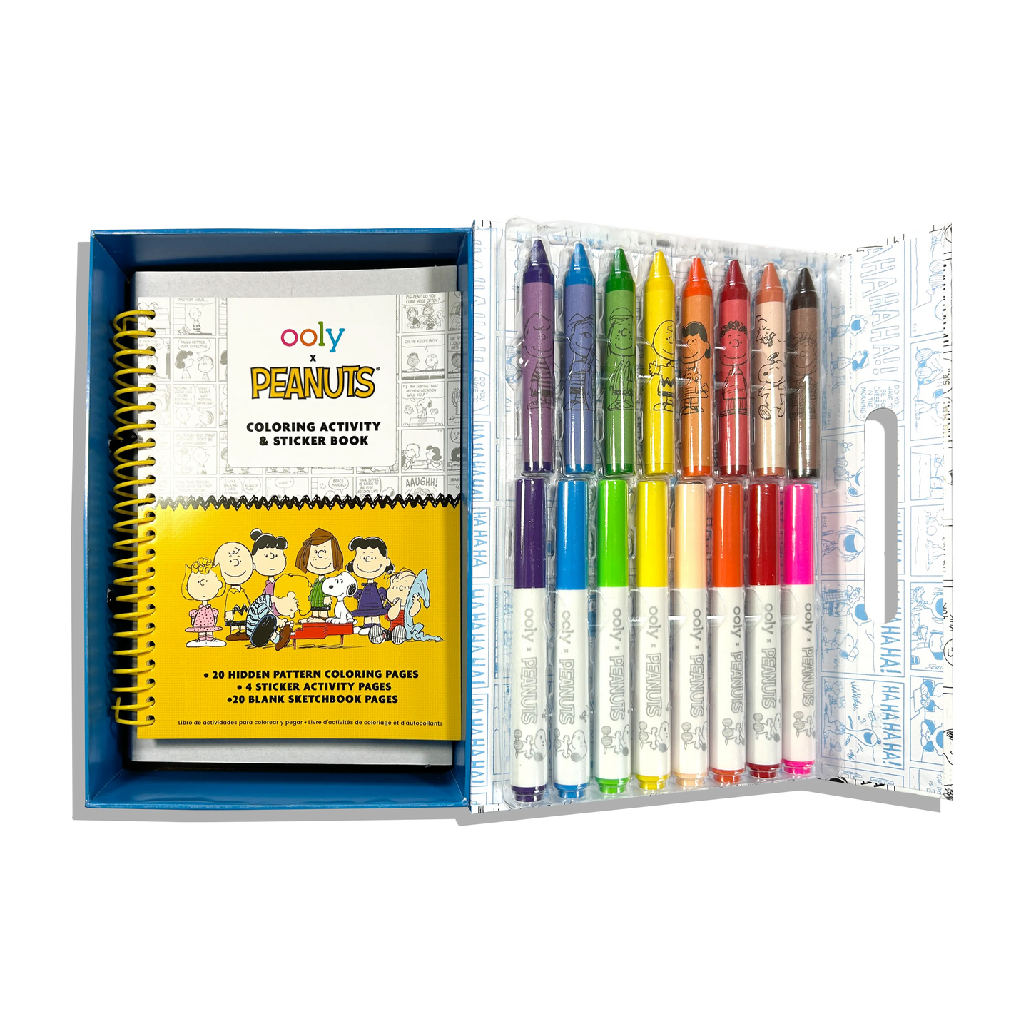 OOLY x Peanuts Coloring Activity & Sticker Kit