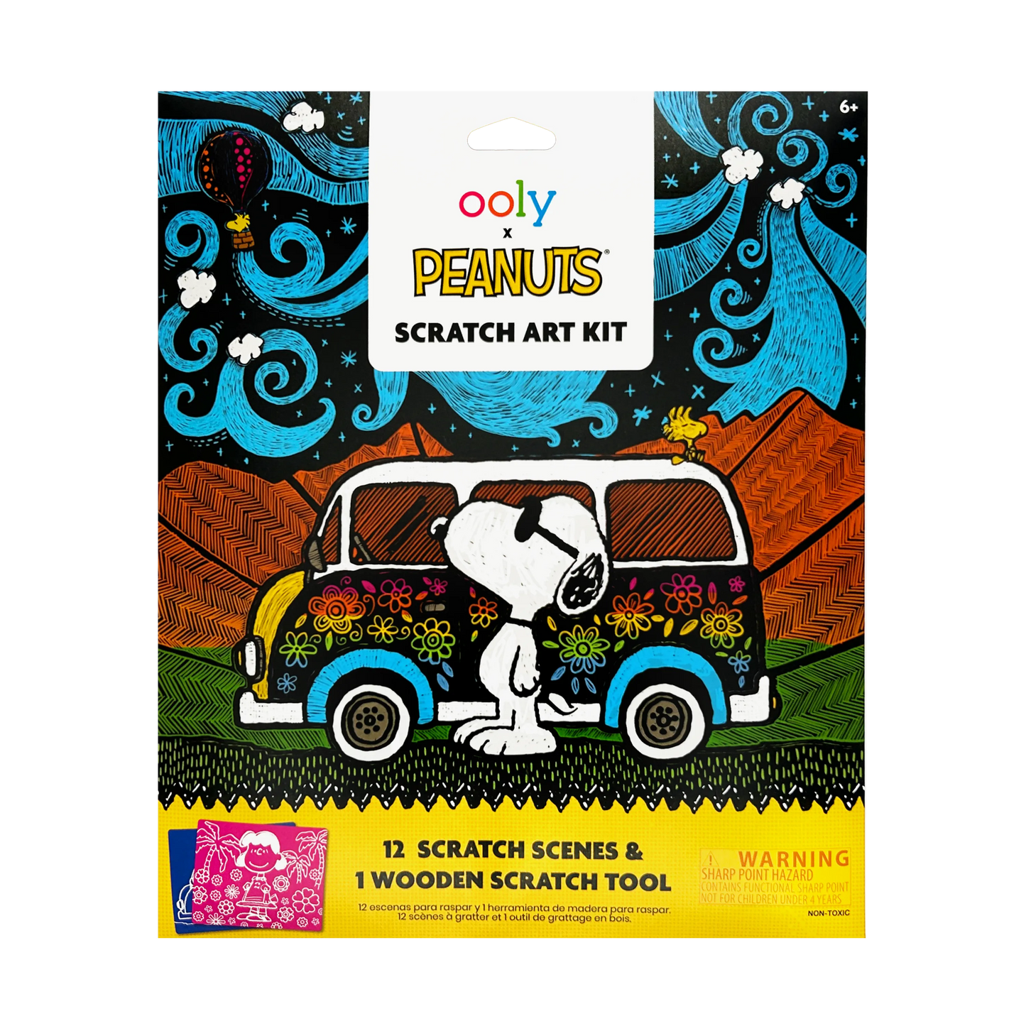 OOLY x Peanuts Scratch Art Kit