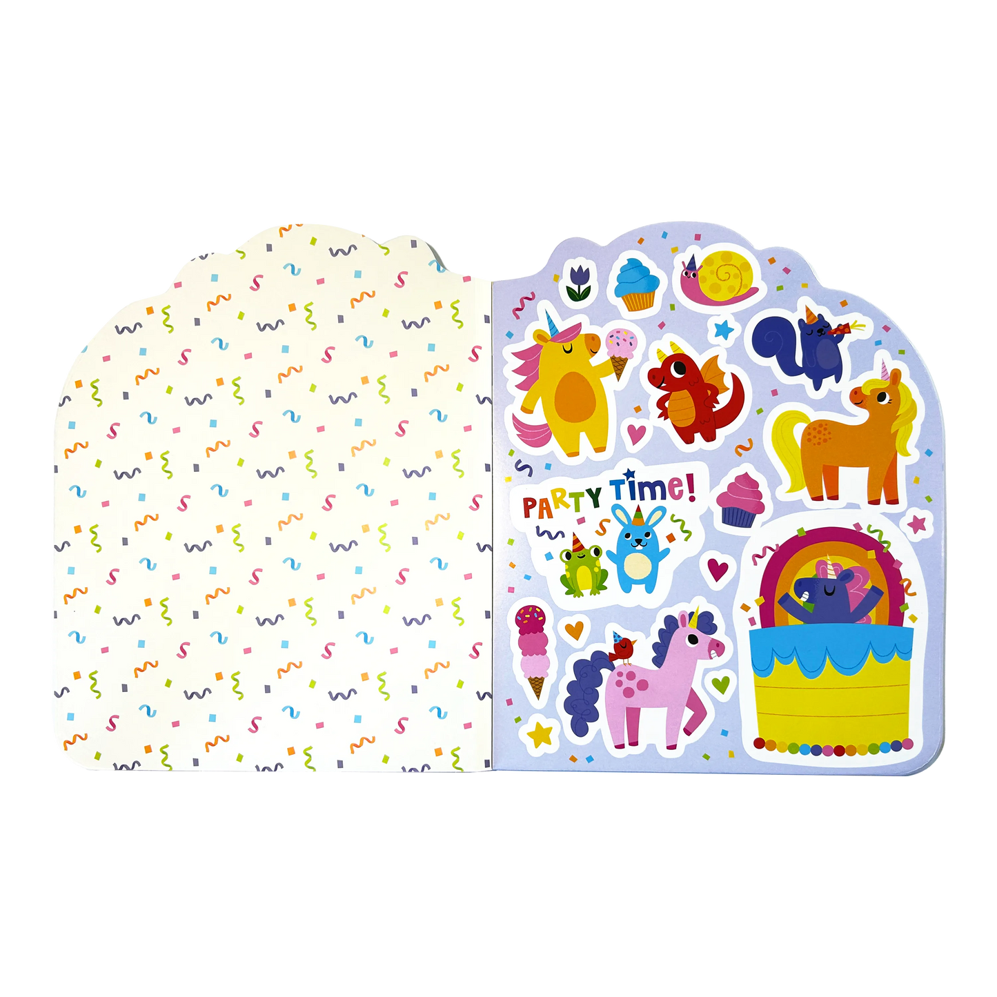 Playful Pages Activity Book - Games Coloring Stickers - Unicorn Party!