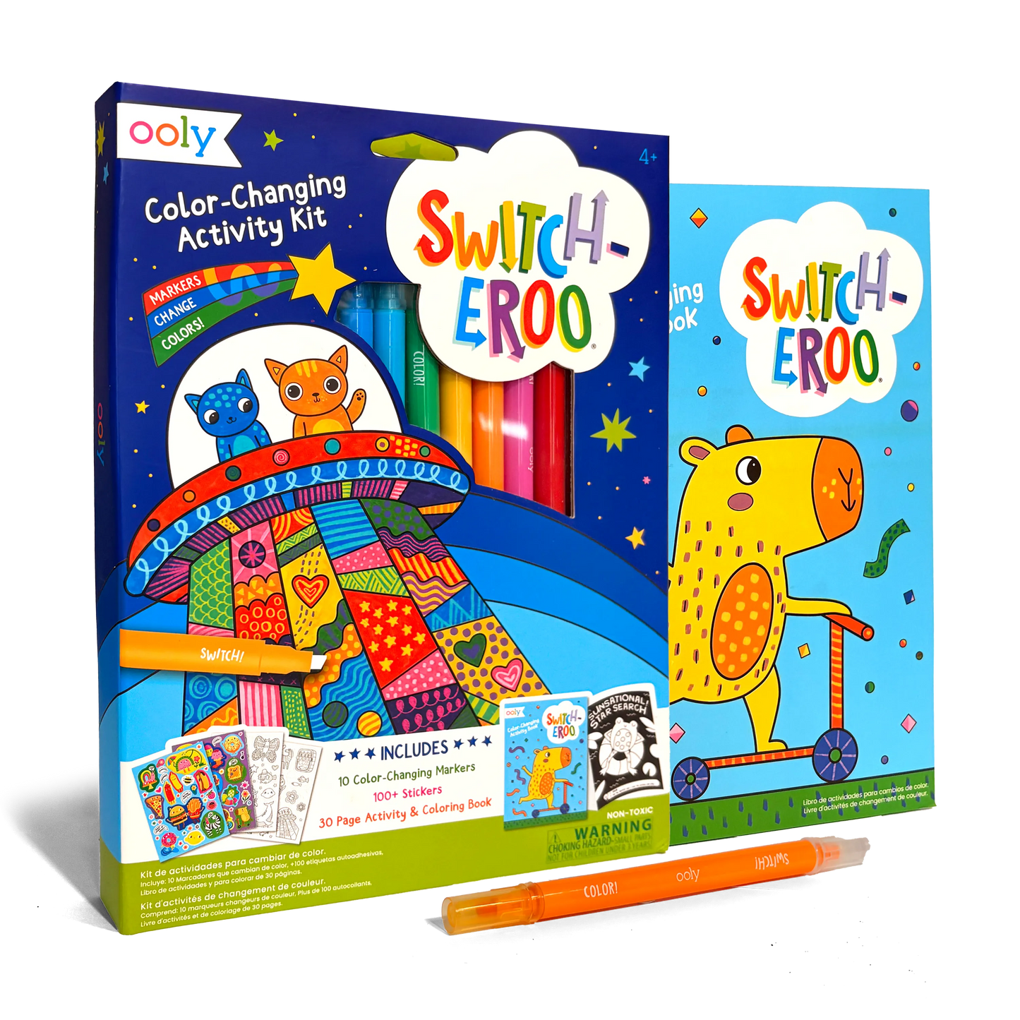 Switch-eroo! Color-Changing Activity Kit - Markers Stickers Coloring Book